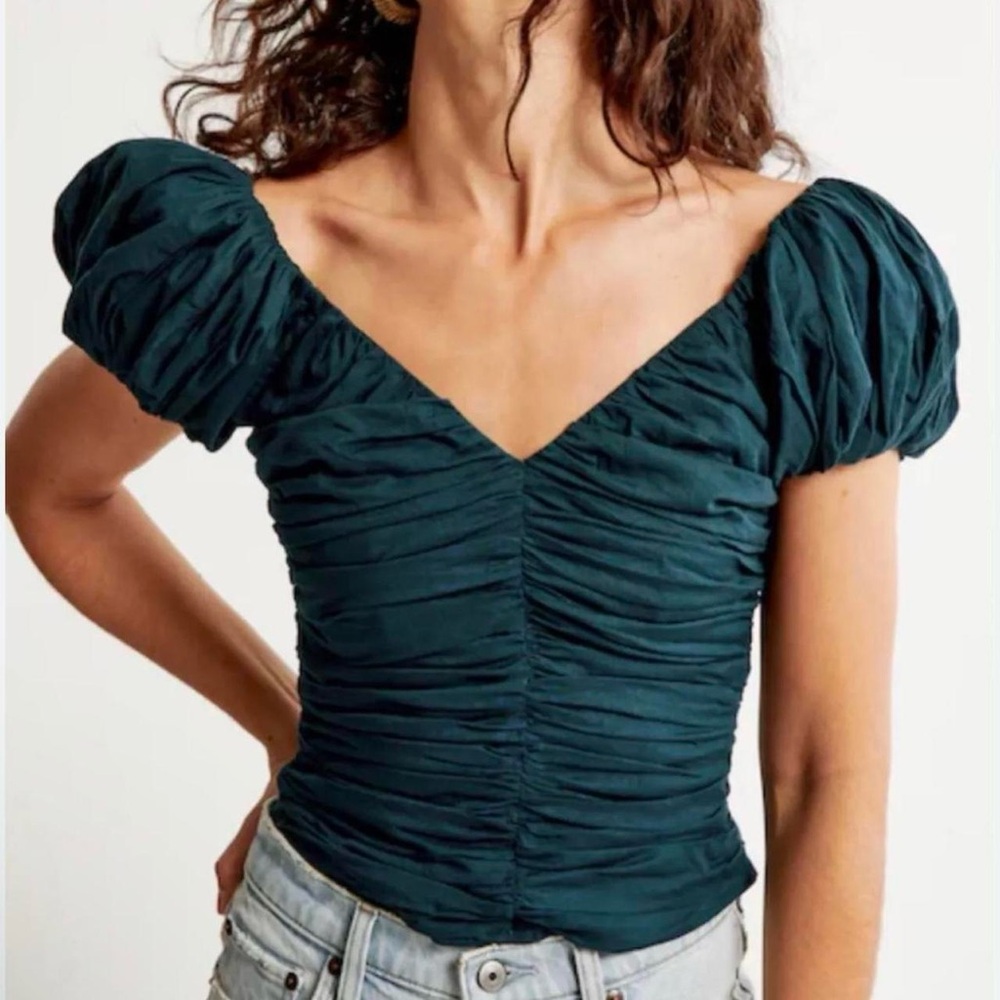 Abercrombie & Fitch Teal Blouse Size M